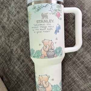 Stanley White and Multicolor Winnie the Pooh Mug